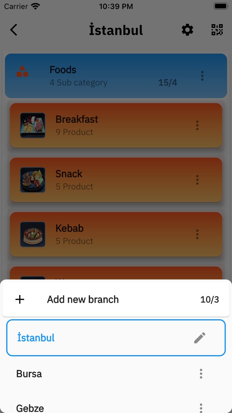 QR2Menu Product Detail